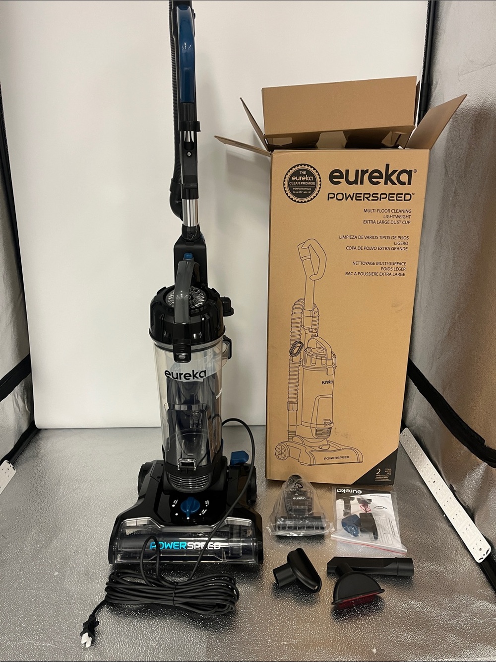 Eureka Powerspeed Upright Vacuum Cleaner - Blue